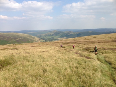 The descent back down to Edale